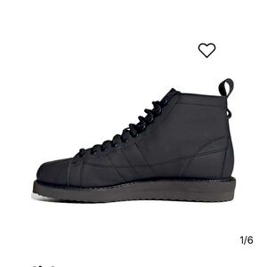 Black Adidas Superstar Boot
